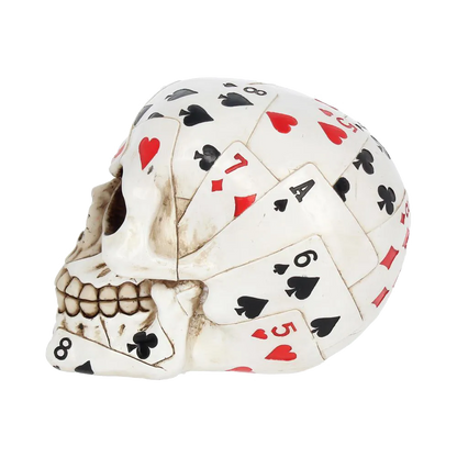 Crâne Nemesis Now Dead Man’s Hand côté gauche