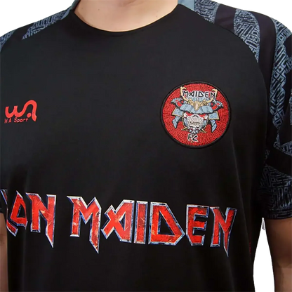 Maillot de football officiel Iron Maiden - Senjutsu (gros plan)