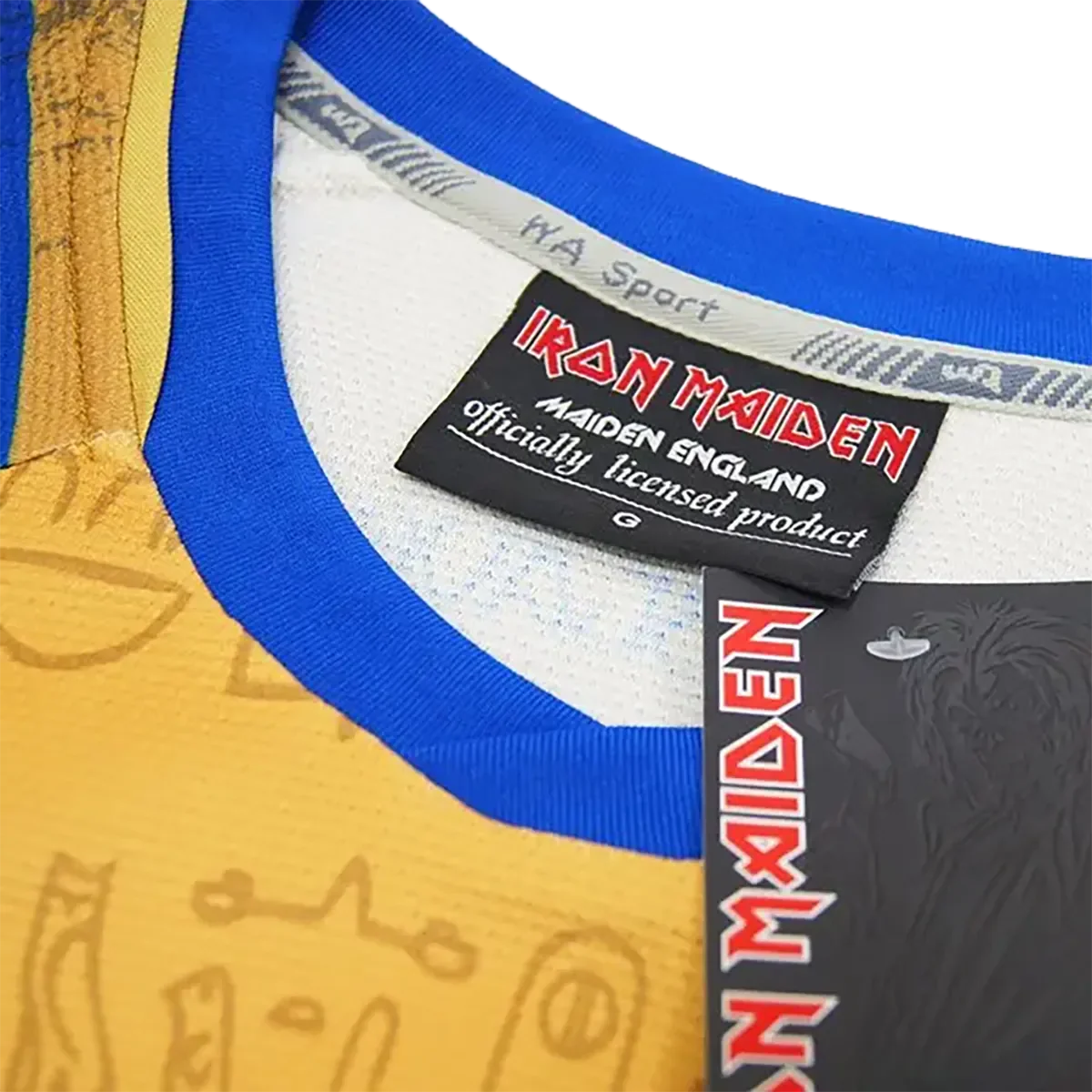 Maillot de football officiel Iron Maiden - Powerslave (col)