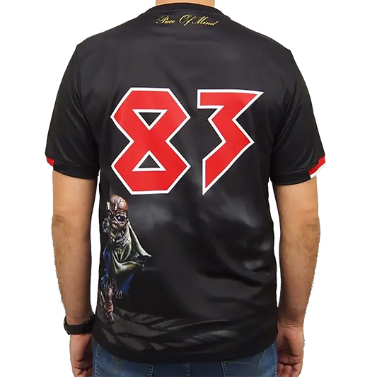 Maillot de football officiel Iron Maiden - Piece of Mind (dos)
