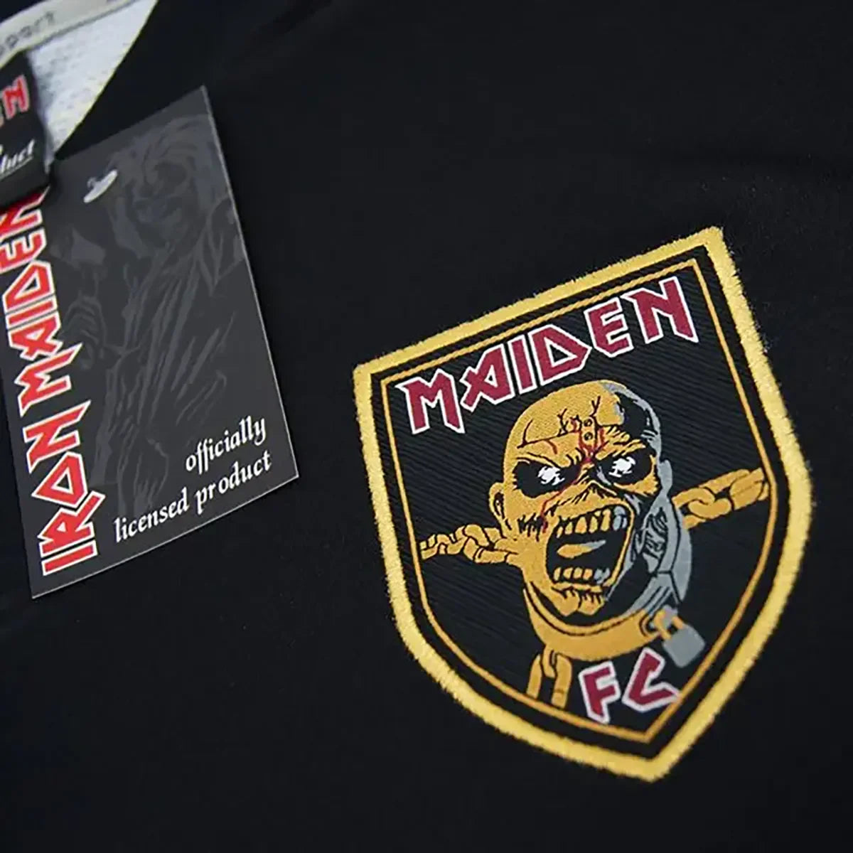 Maillot de football officiel Iron Maiden - Piece of Mind (écusson)