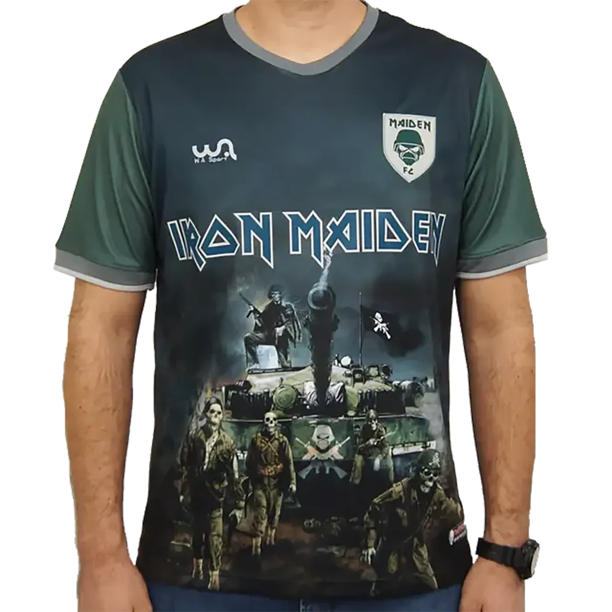 Official Iron Maiden Football Shirt - A Matter of Life and Death (side)