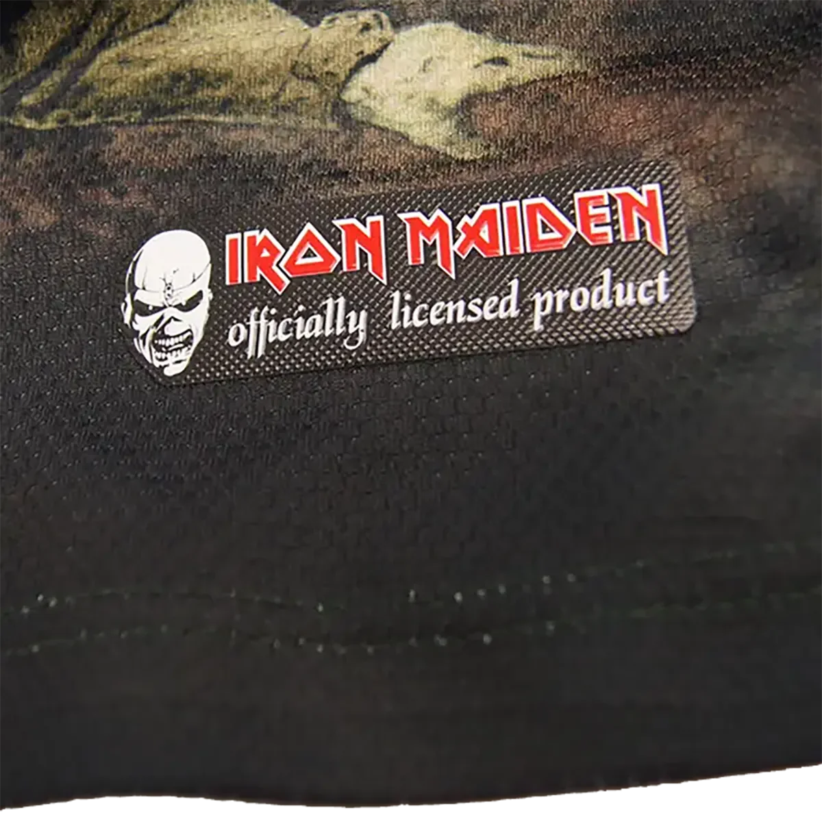 Official Iron Maiden Football Shirt - A Matter of Life and Death (collar and back)