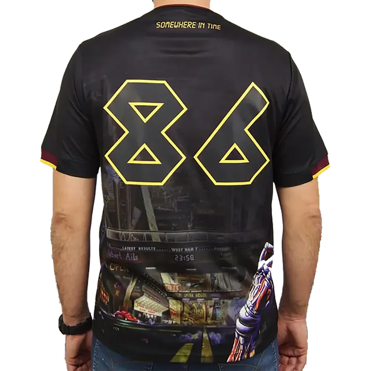 Maillot de football officiel Iron Maiden - Somewhere In Time (dos)