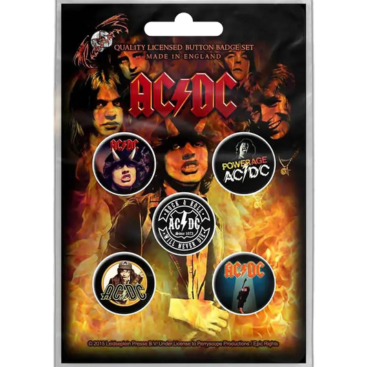 Badge AC/DC (pack de 5) [Powerage]