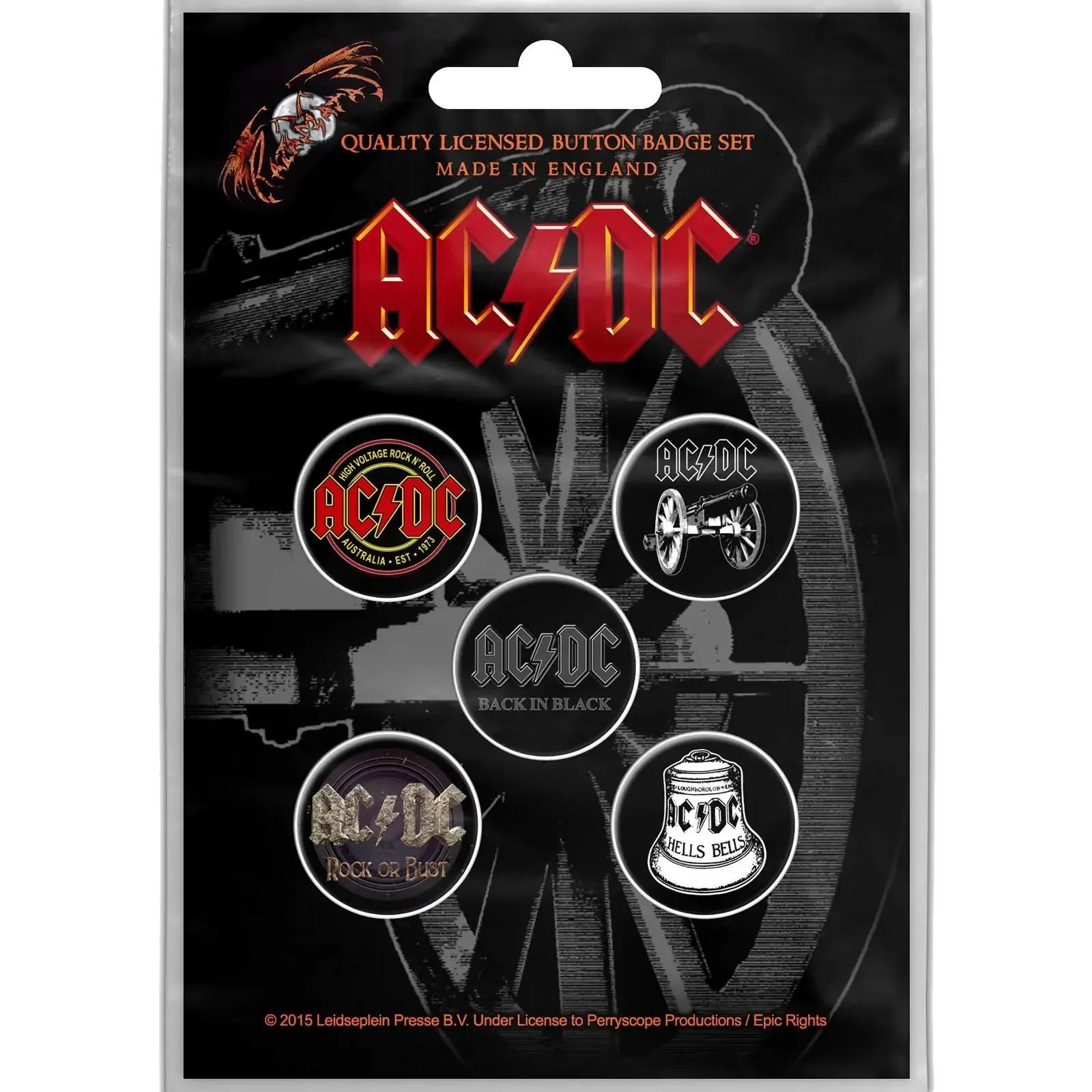 Badge AC/DC (set of 5)