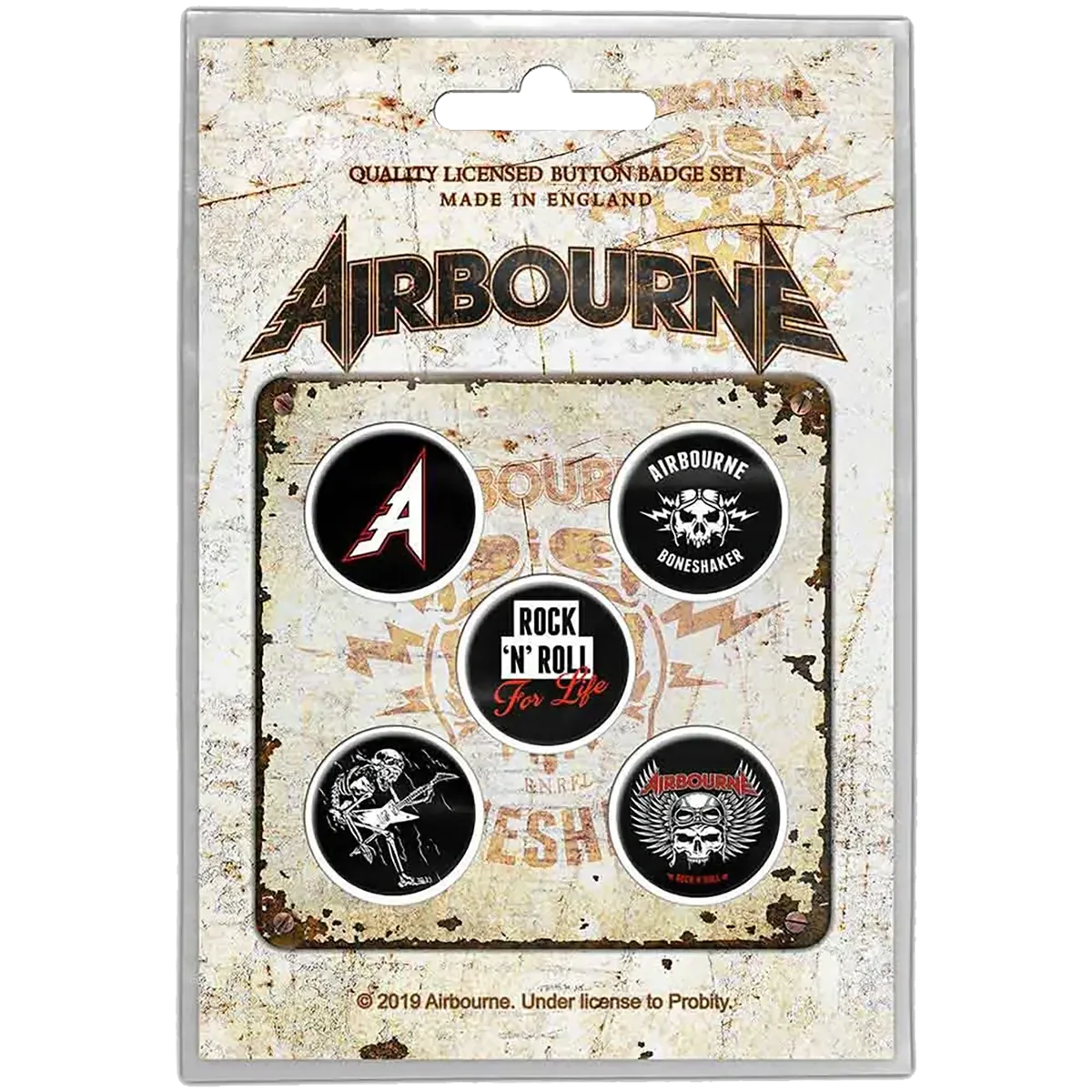 Badge Airbourne (set of 5) [Boneshaker]