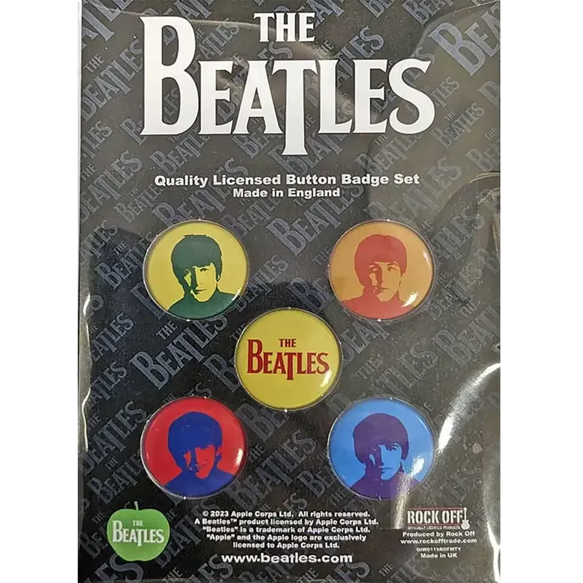 Badge Beatles (set of 5) [Couleurs]