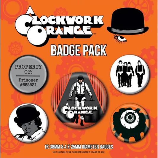 Badge Orange Mécanique (pack de 5)