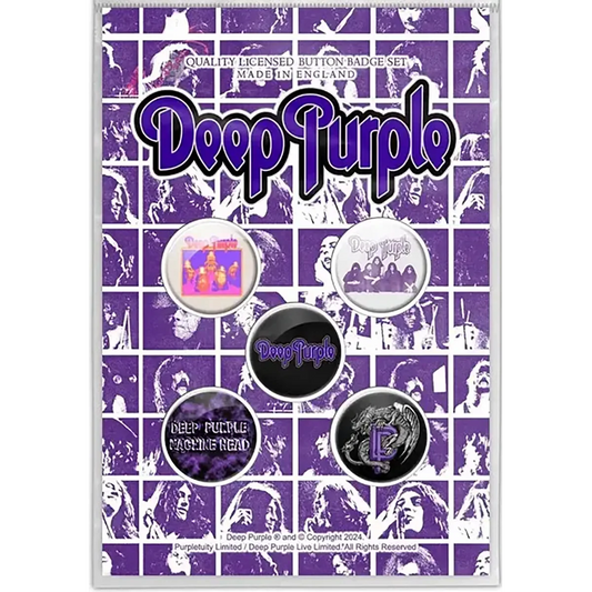 Badge Deep Purple (pack de 5)