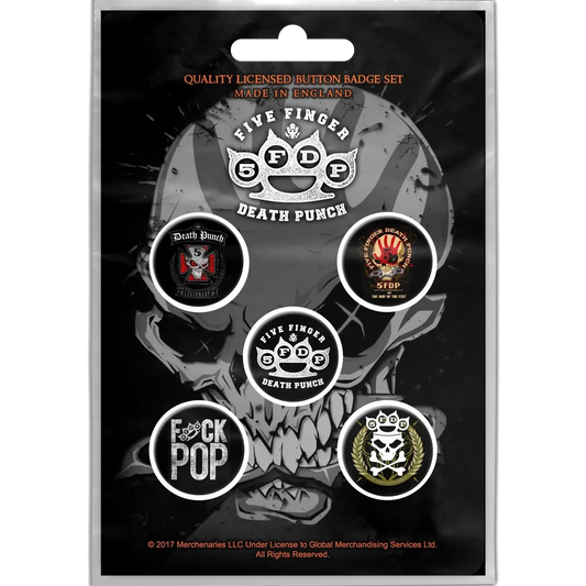 Badge Five Finger Death Punch (pack de 5)