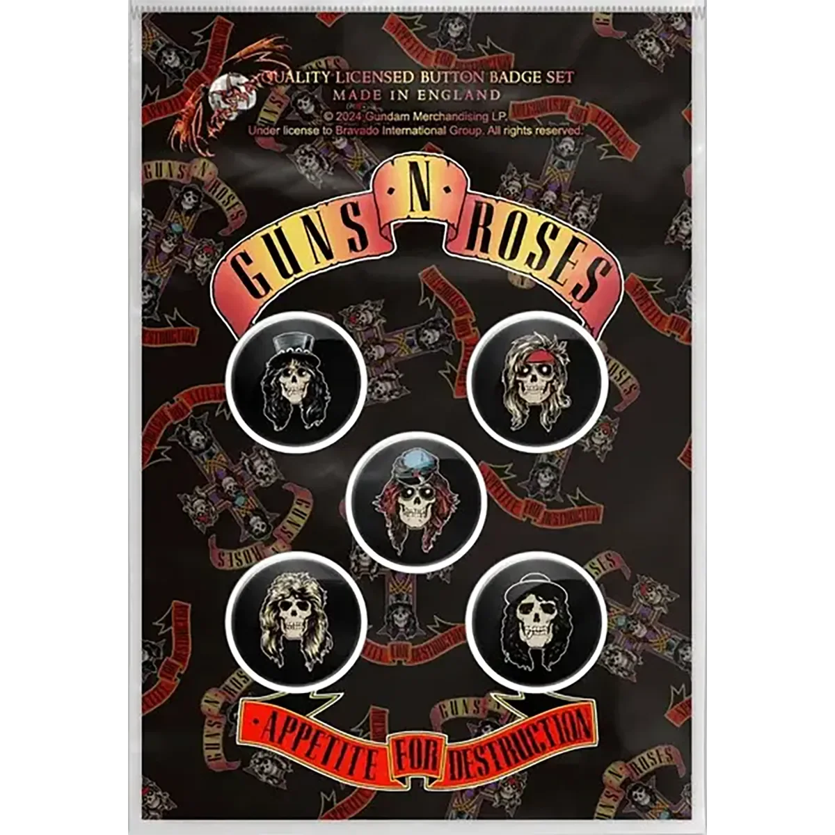 Badge Guns n' Roses (pack de 5) [Appetite]