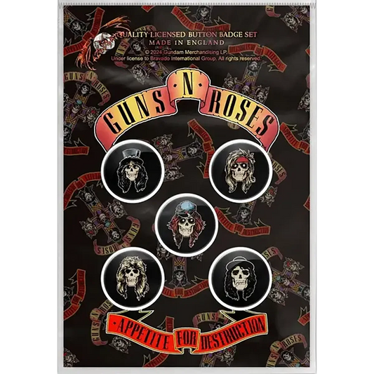 Badge Guns n' Roses (pack de 5) [Appetite]