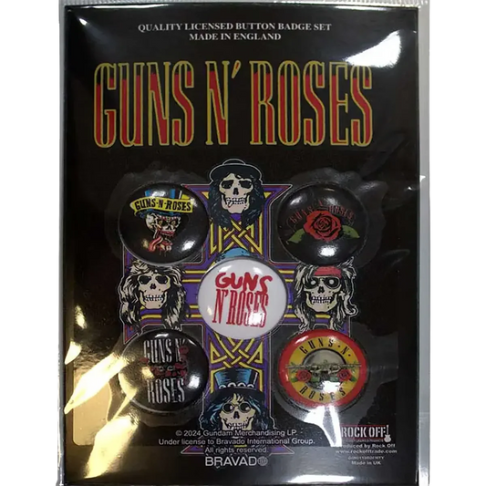 Badge Guns n' Roses (pack de 5) [Logos]