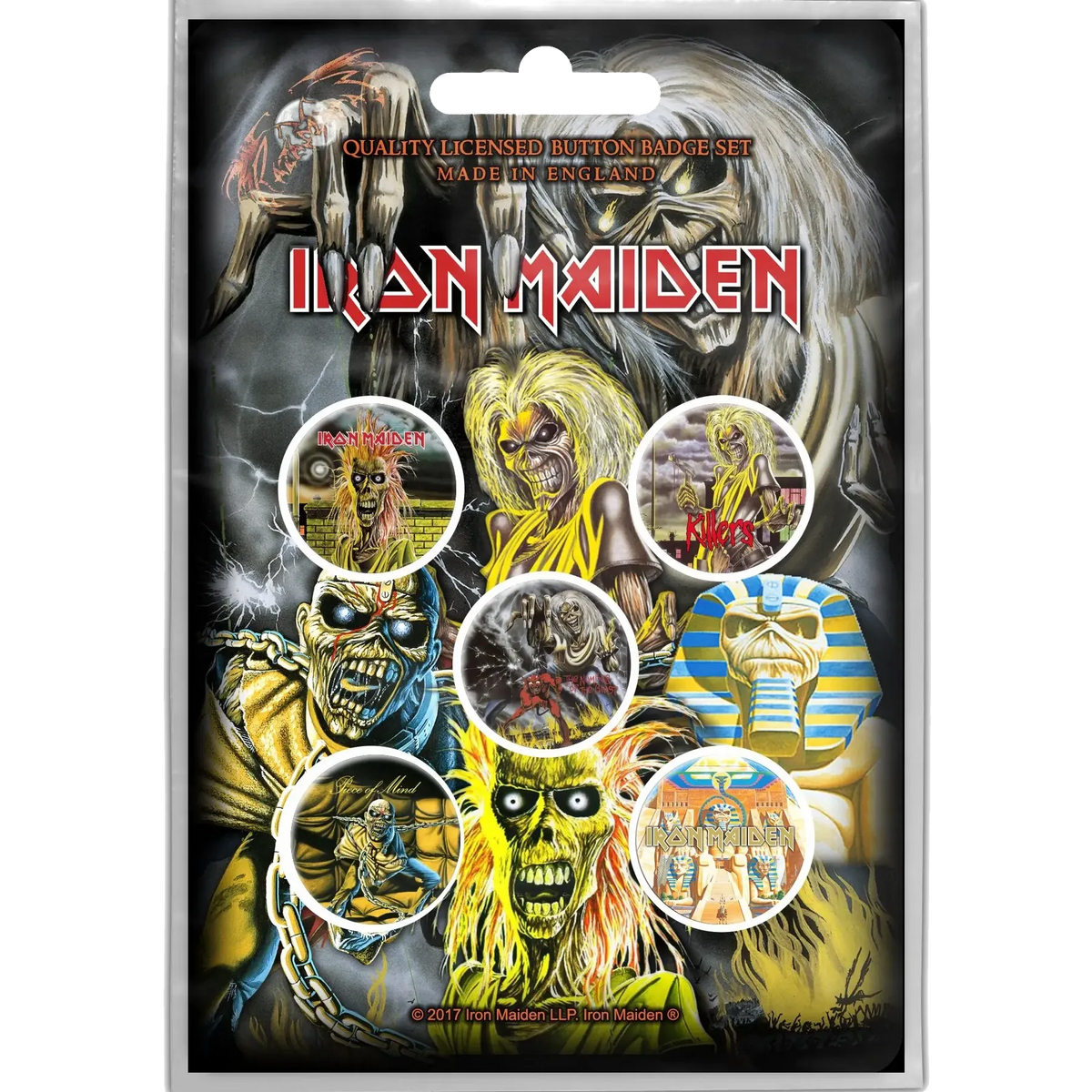 Badge Iron Maiden (pack de 5) [Piece]
