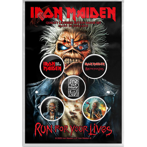 Badge Iron Maiden (pack de 5) [Run]