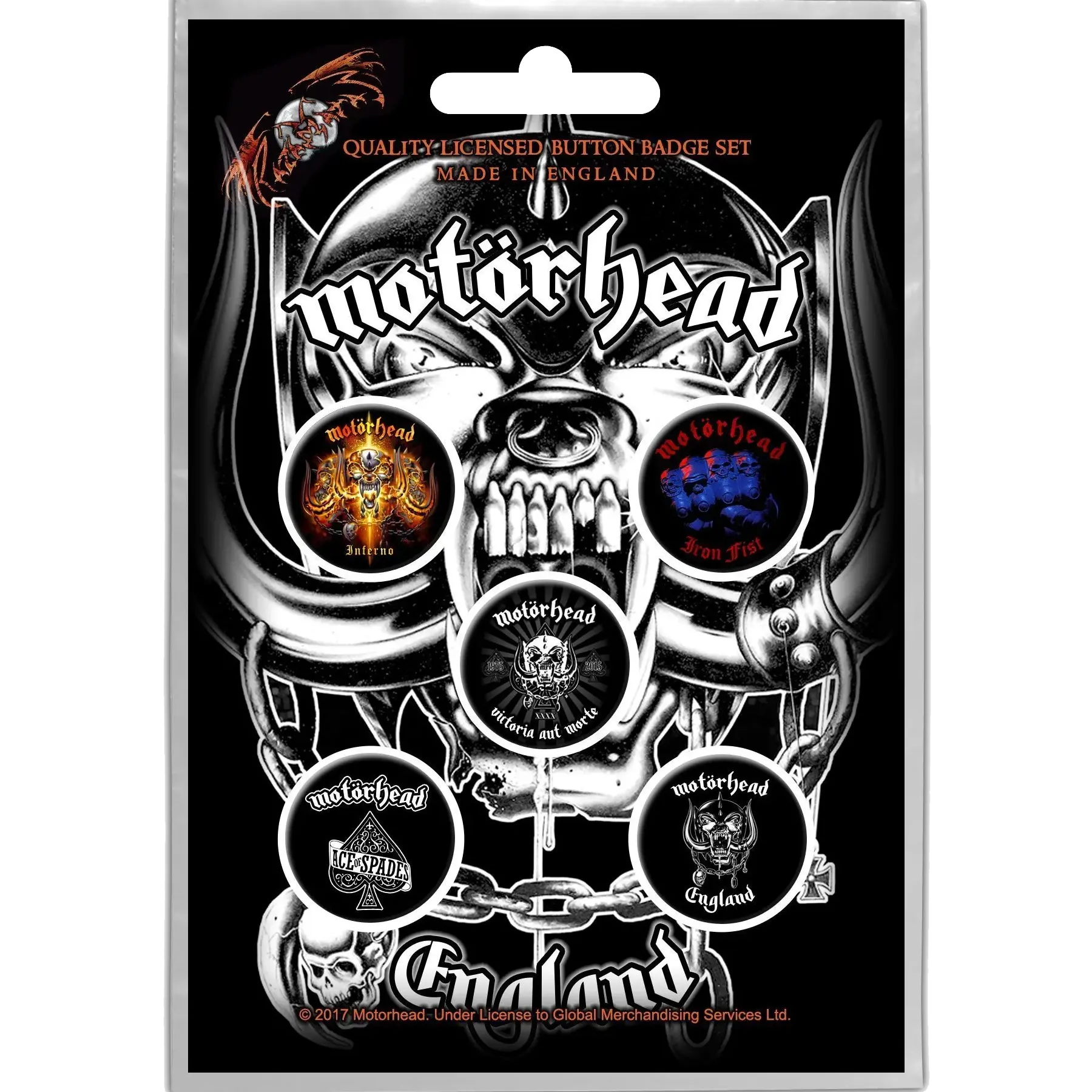 Badge Motorhead (set of 5) [Ace]