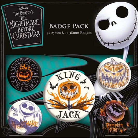 Badge Nightmare Before Christmas (pack de 5)