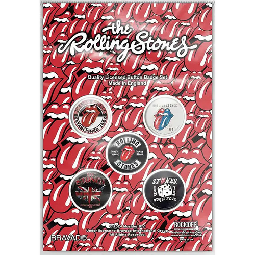 Badge Rolling Stones (pack de 5) [Tours]