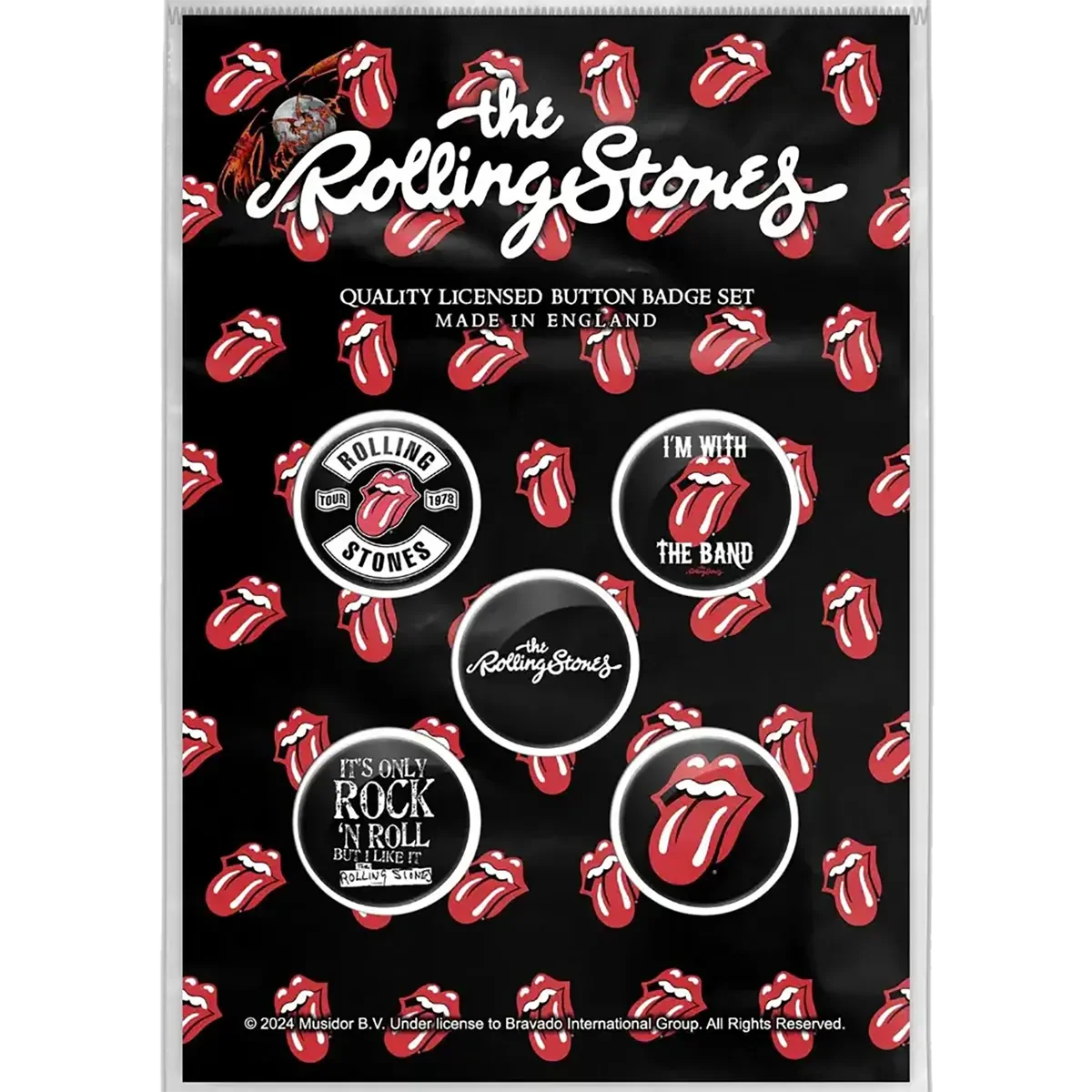 Badge Roling Stones (pack de 5) [Only]