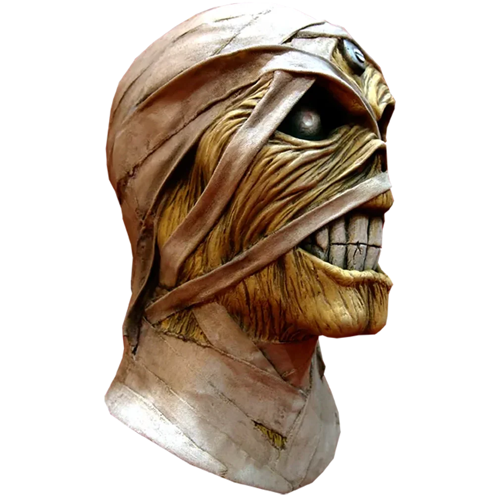 Masque en Latex officiel Iron Maiden - Powerslave [Momie] (profil droit)