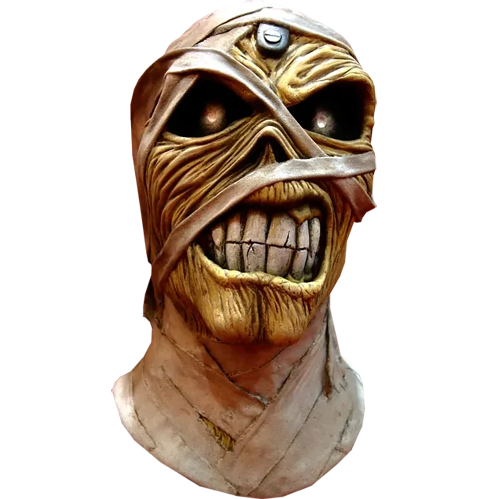 Masque en Latex officiel Iron Maiden - Powerslave [Momie] (vue de face)