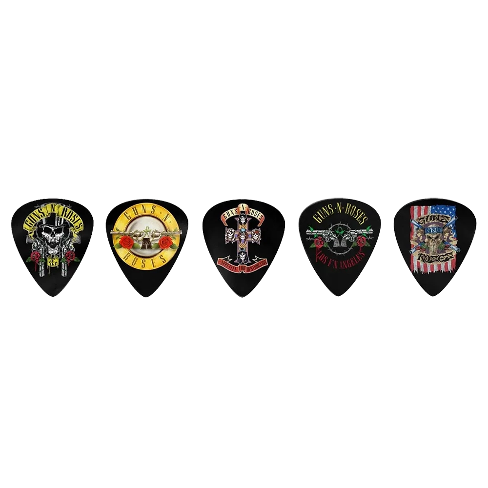 Ensemble de médiators Guns n Roses assortis, décorés de visuels divers