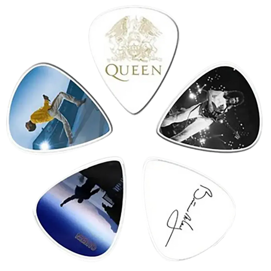Ensemble de médiators Queen assortis, décorés de visuels divers