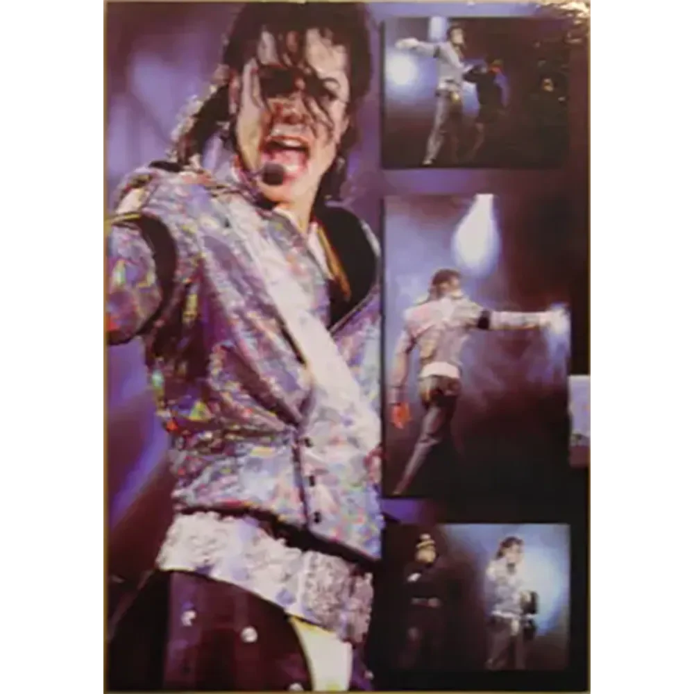 Maxi postcard Michael Jackson live