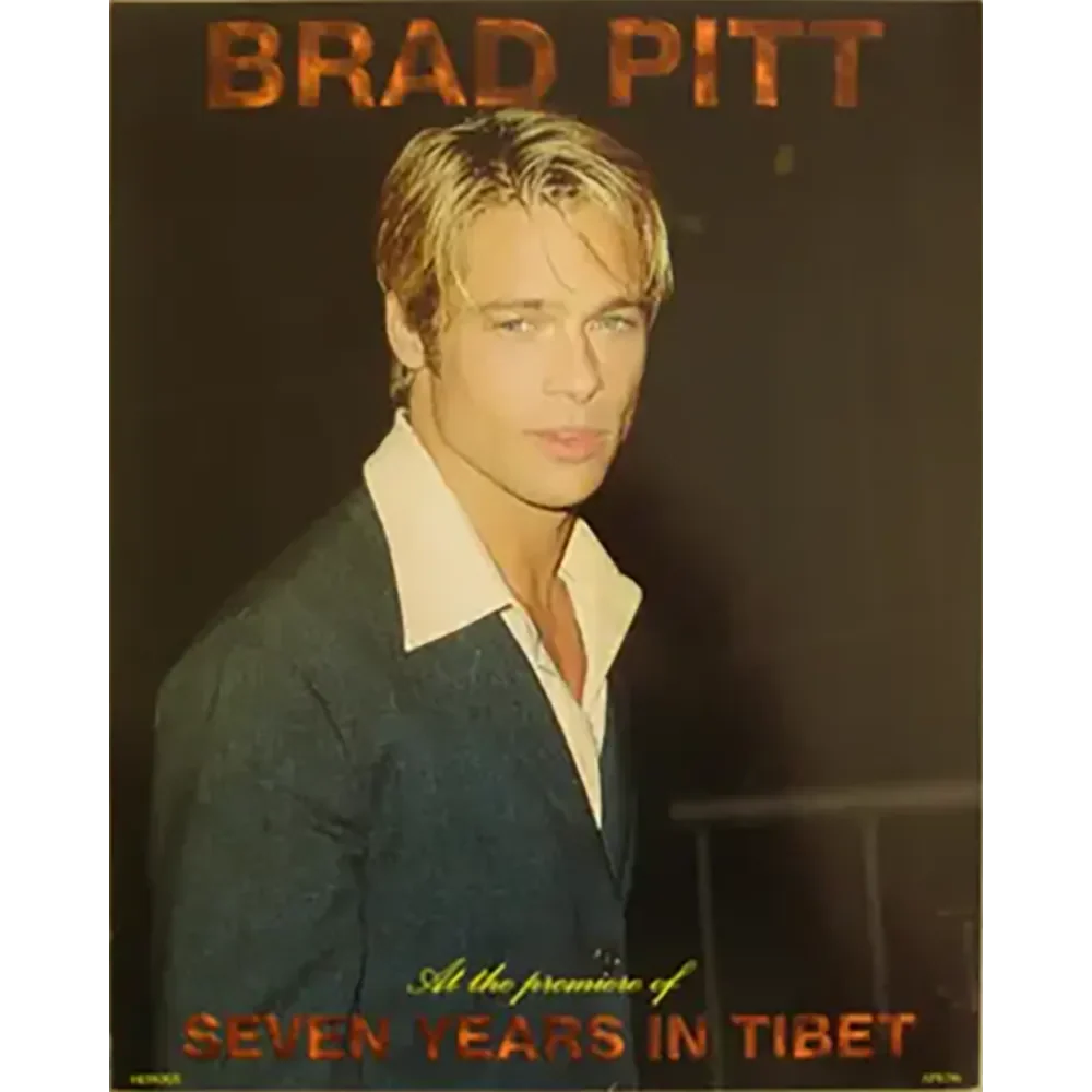 Maxi postcard Brad Pitt - Sept ans au Tibet