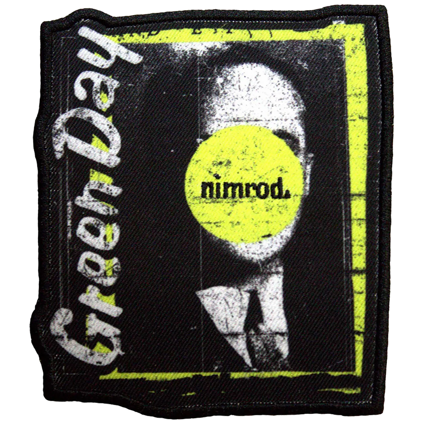 Patch thermocollant officiel Green Day Nimrod 8 × 9 cm | Official Green Day Nimrod iron-on patch 8 × 9 cm
