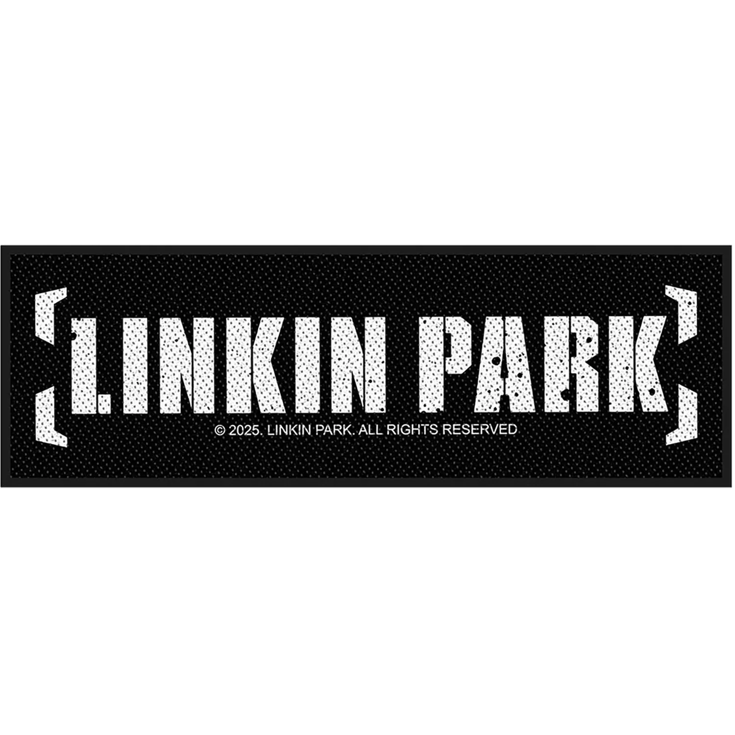 Patch brodé officiel Linkin Park logo 2003–2007 18,5 × 5 cm | Official Linkin Park embroidered patch featuring the 2003–2007 logo 18.5 × 5 cm