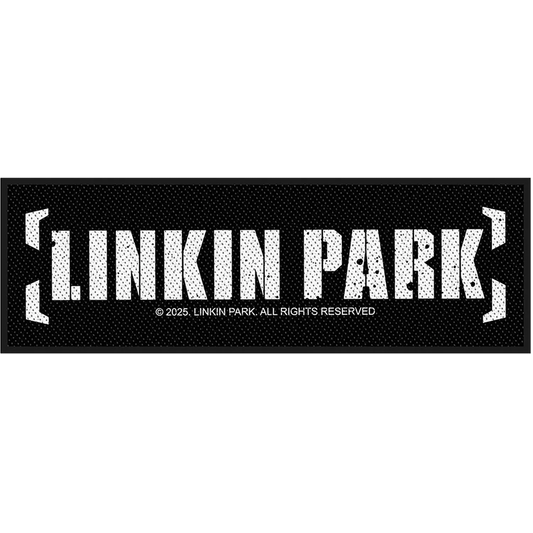 Patch brodé officiel Linkin Park logo 2003–2007 18,5 × 5 cm | Official Linkin Park embroidered patch featuring the 2003–2007 logo 18.5 × 5 cm