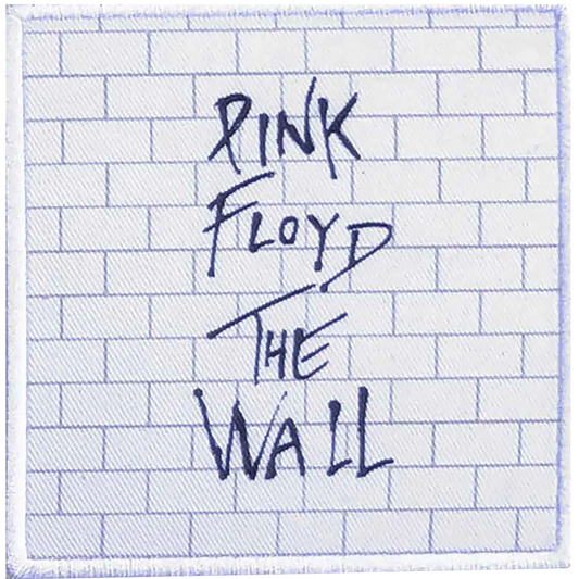 Patch thermocollant Pink Floyd The Wall mur de briques blanches 9 x 9 cm | Pink Floyd The Wall white brick wall iron-on patch 9 x 9 cm