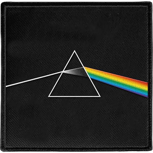 Patch thermocollant Pink Floyd The Dark Side of the Moon prisme 7 x 7 cm | Pink Floyd The Dark Side of the Moon prism iron-on patch 7 x 7 cm