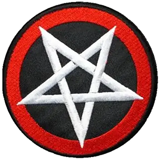Sew-on patch Pentagram
