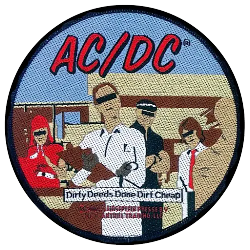 Sew-on patch AC/DC - Dirty deeds