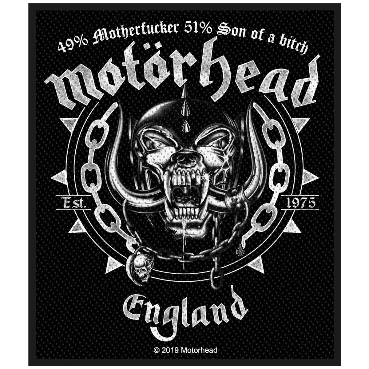 Ecusson Motörhead - England 49-51