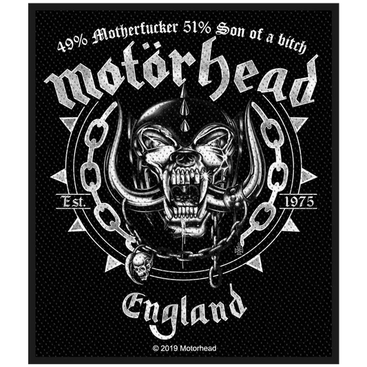 Ecusson Motörhead - England 49-51