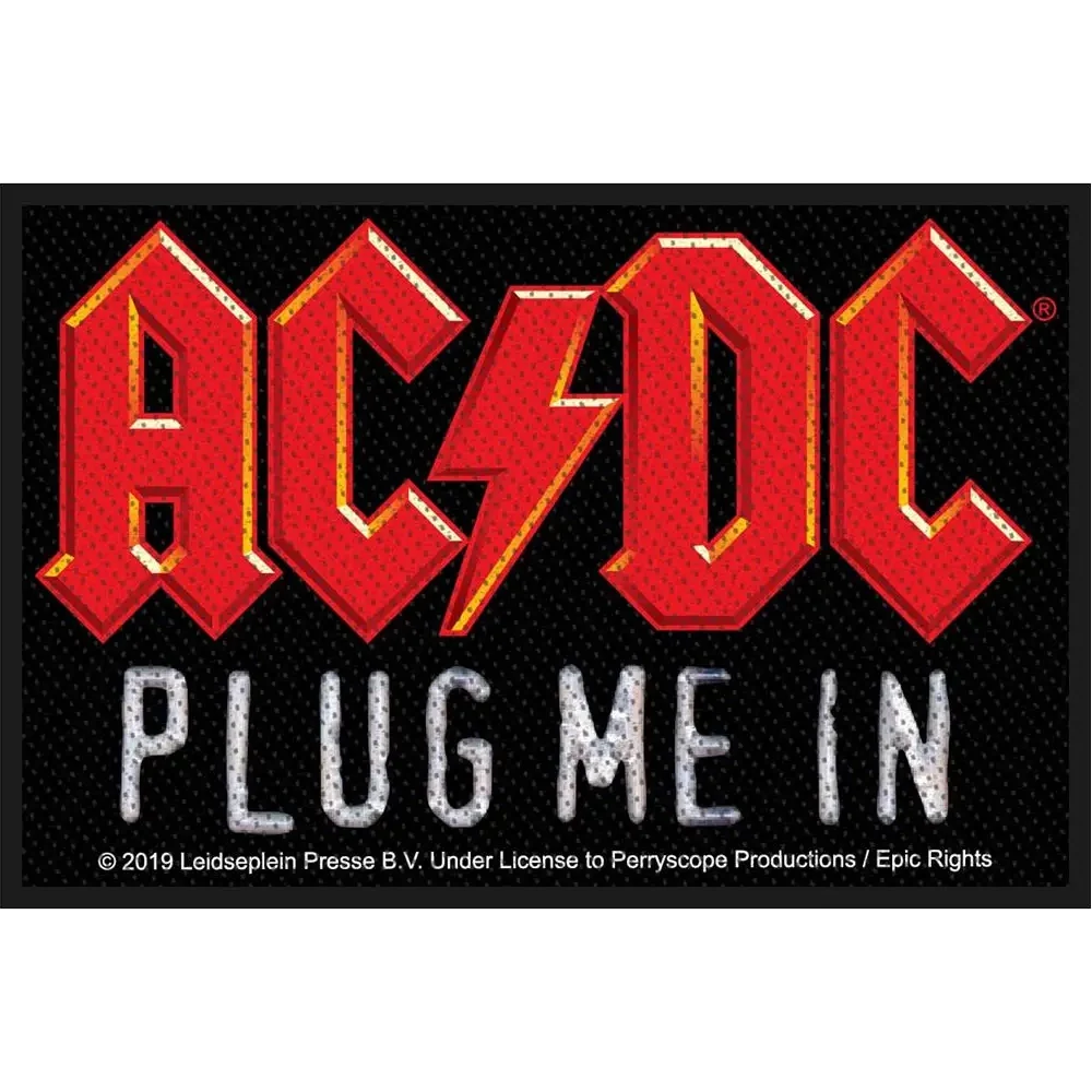 Ecusson AC/DC - Plug me in