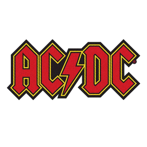 Ecusson AC/DC – Logo rouge & jaune