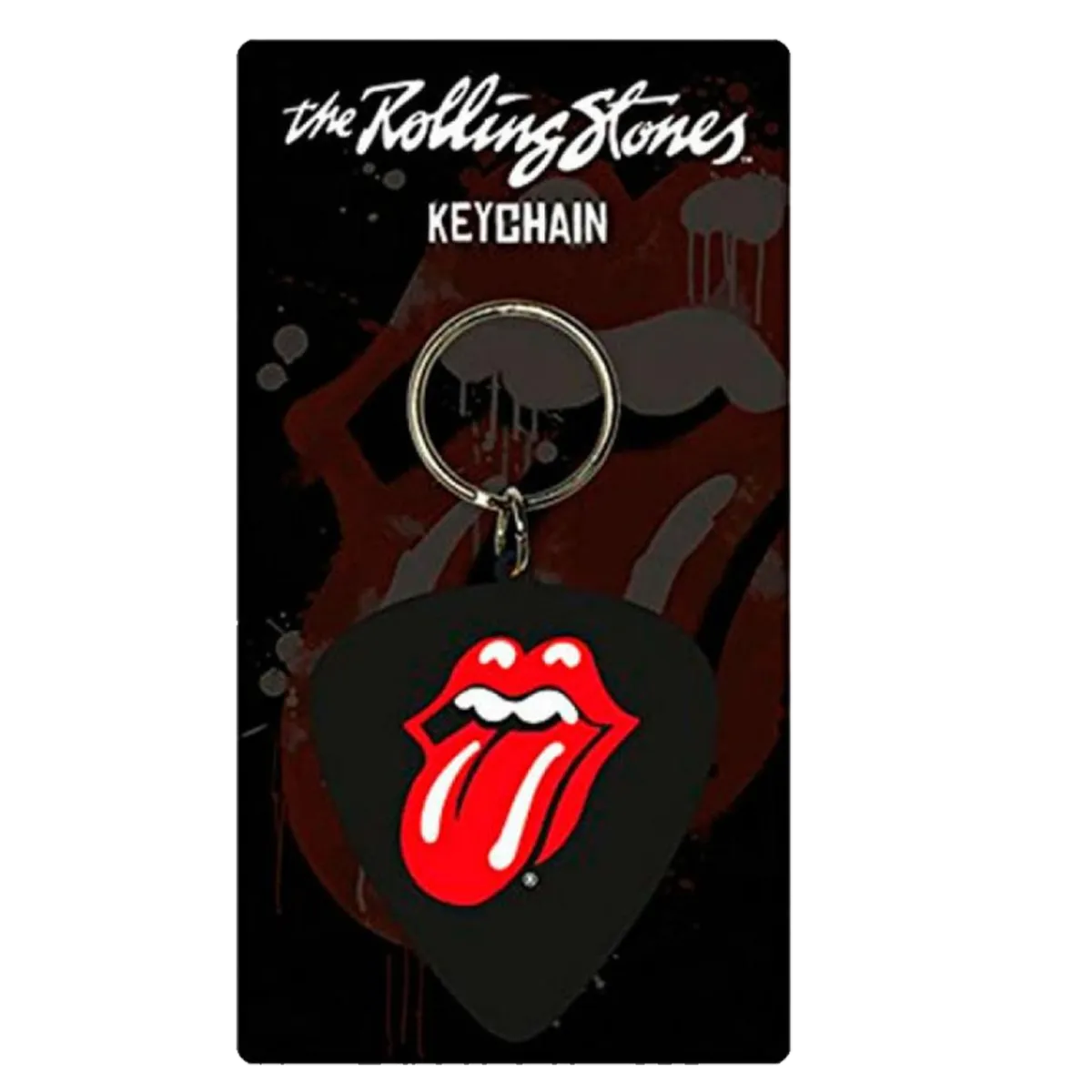 Porte-clés médiator Rolling Stones dans son emballage