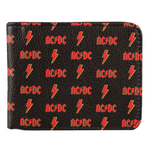 Portefeuille AC/DC – Logos + éclairs