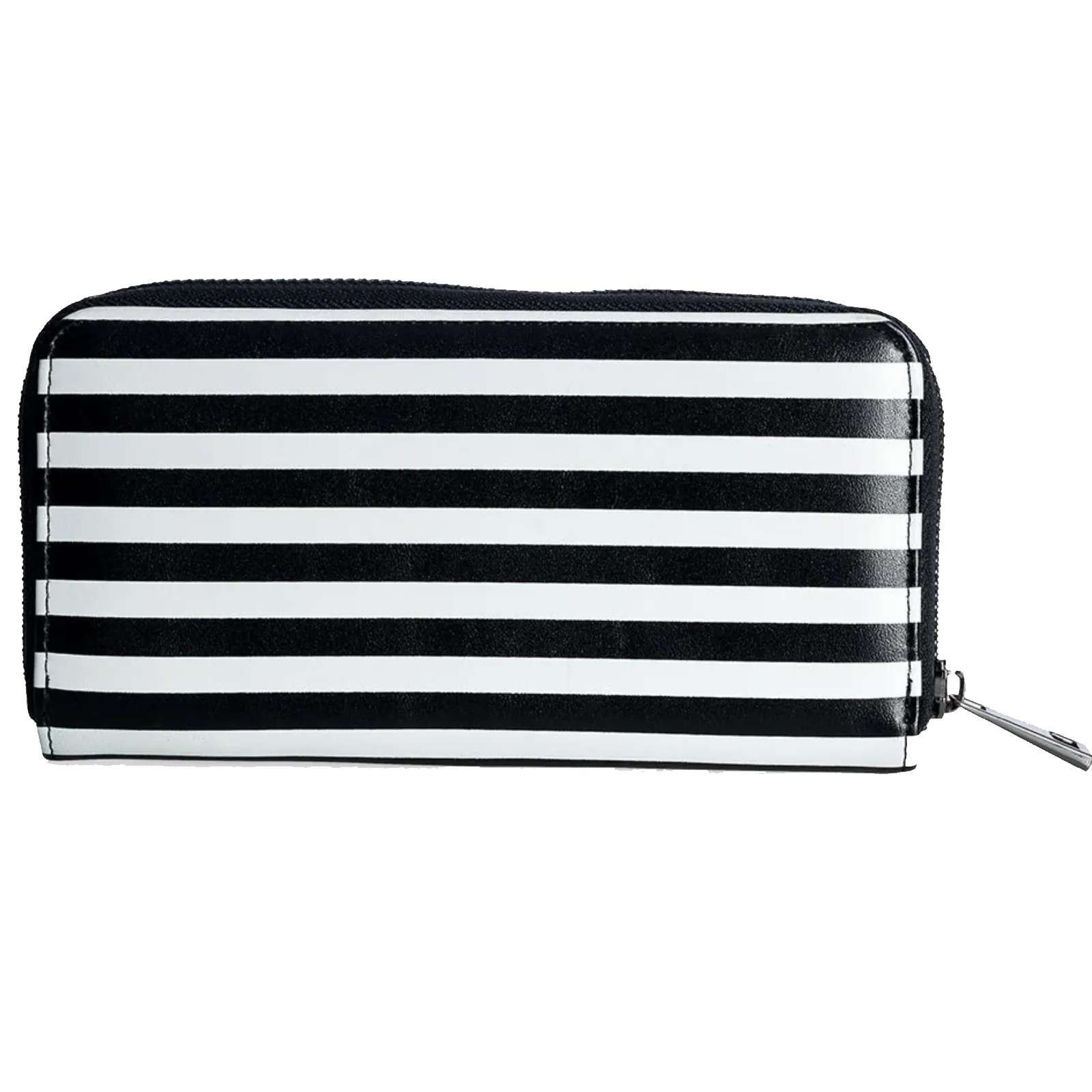Verso rayé noir et blanc du portefeuille Banned Alternative Creeps