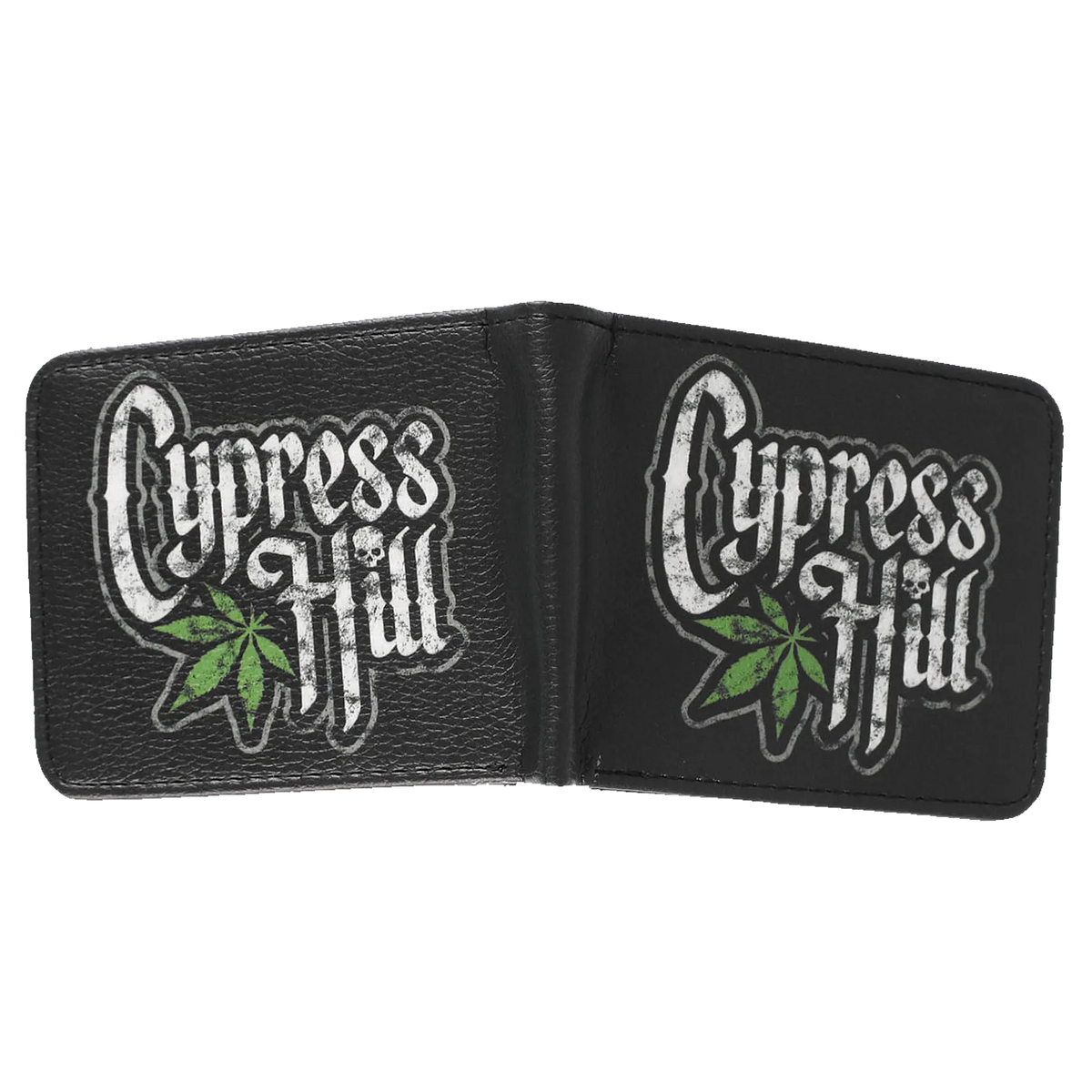 Portefeuille Cypress Hill ouvert avec visuel logo