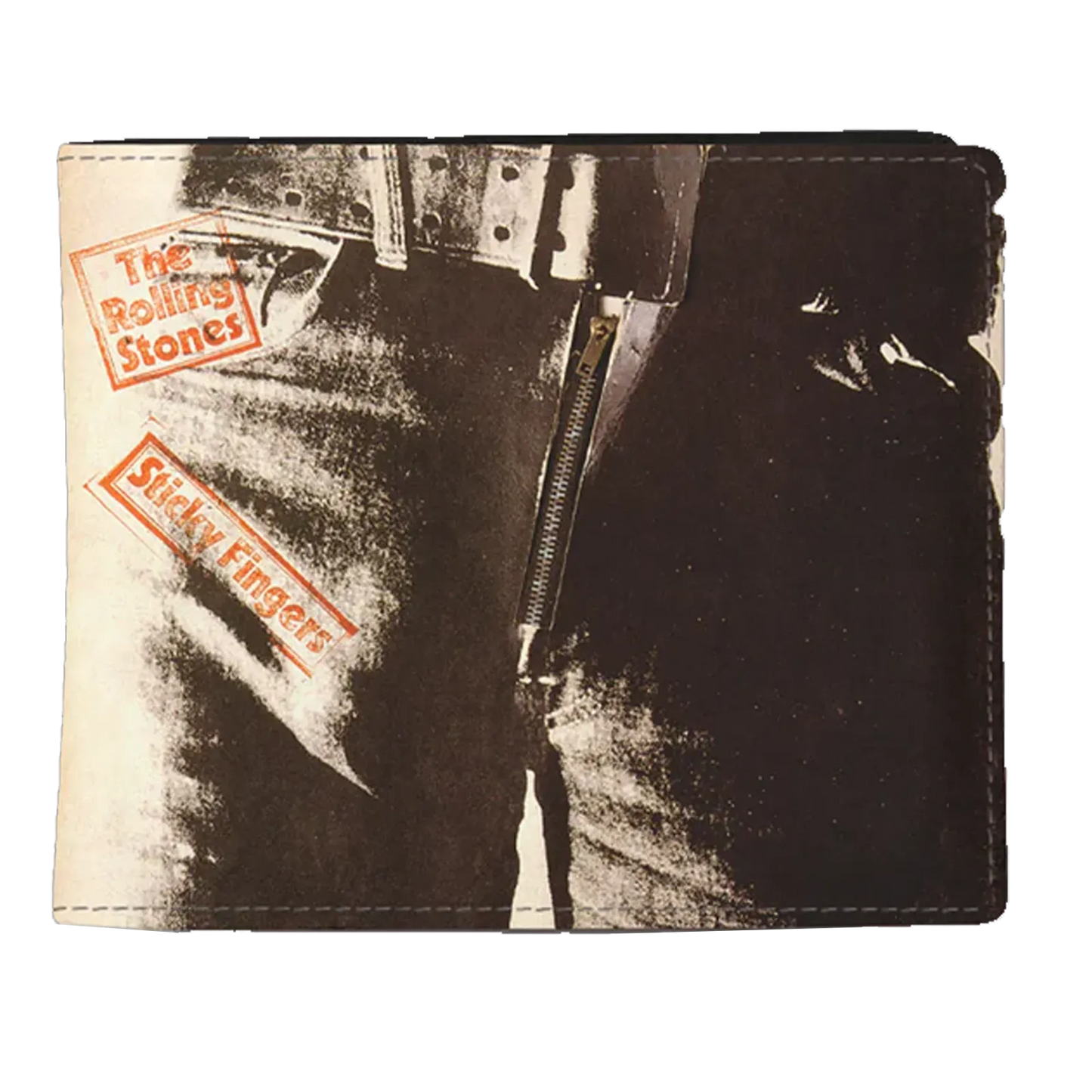 Portefeuille Rolling Stones Sticky Fingers face avant design Andy Warhol