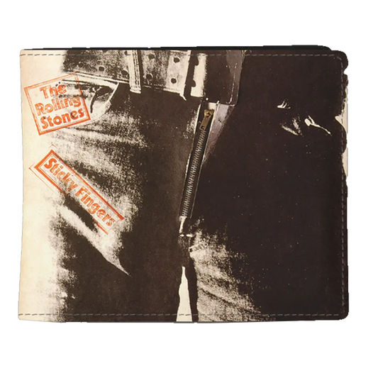 Portefeuille Rolling Stones Sticky Fingers face avant design Andy Warhol