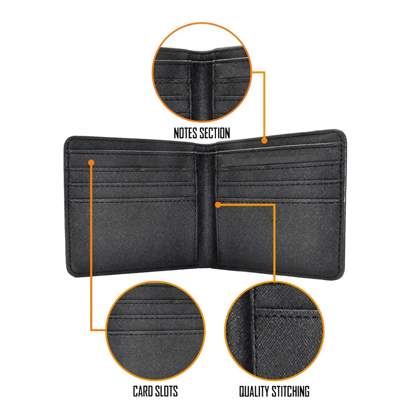 Portefeuille Rolling Stones Sticky Fingers avec compartiments cartes et coutures renforcées