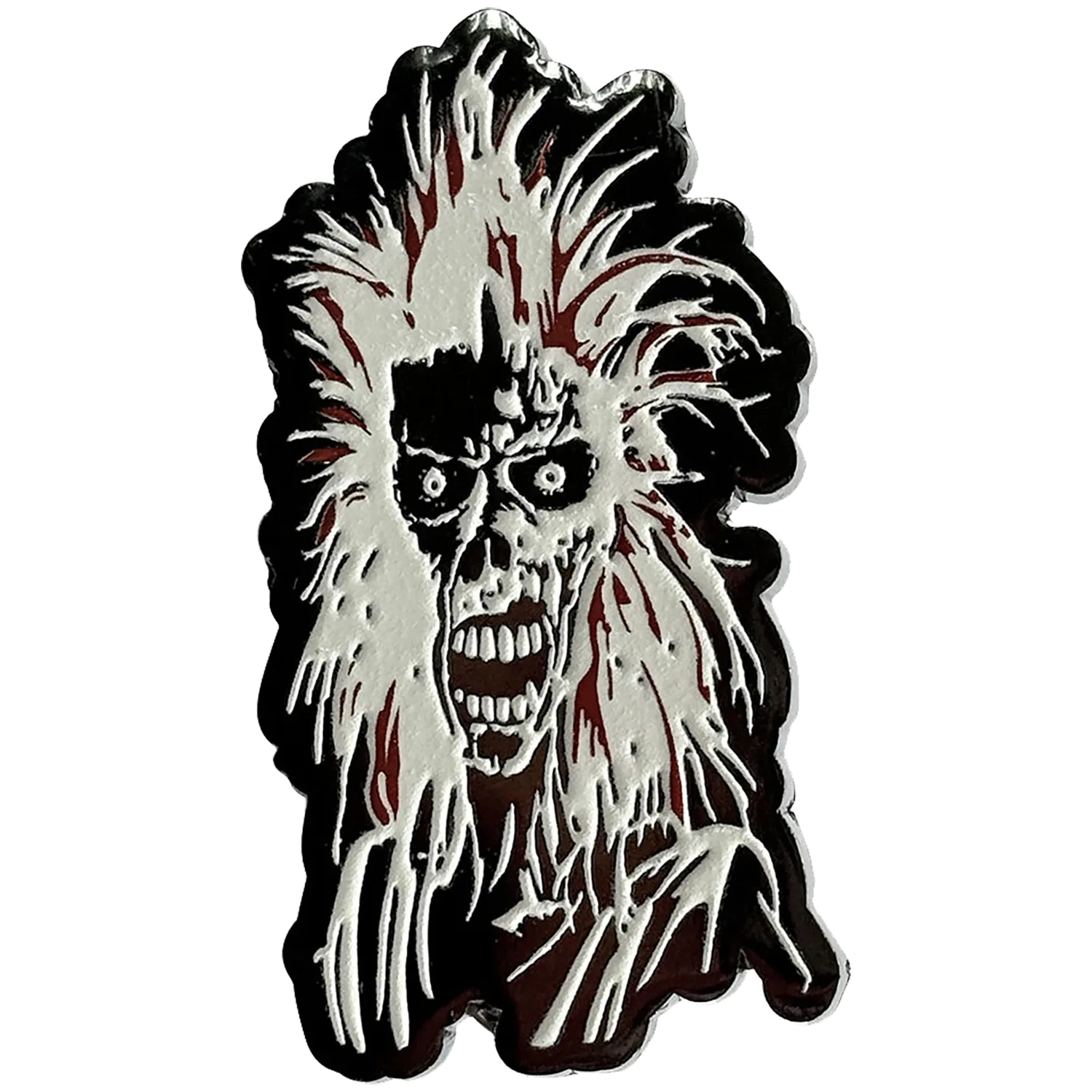 Pin's officiel Iron Maiden représentant Eddie inspiré du premier album | Official Iron Maiden Eddie first album enamel pin badge