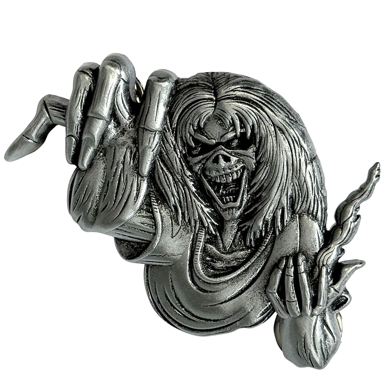 Grand pin's officiel Iron Maiden The Number of the Beast représentant Eddie | Large official Iron Maiden The Number of the Beast Eddie pin badge